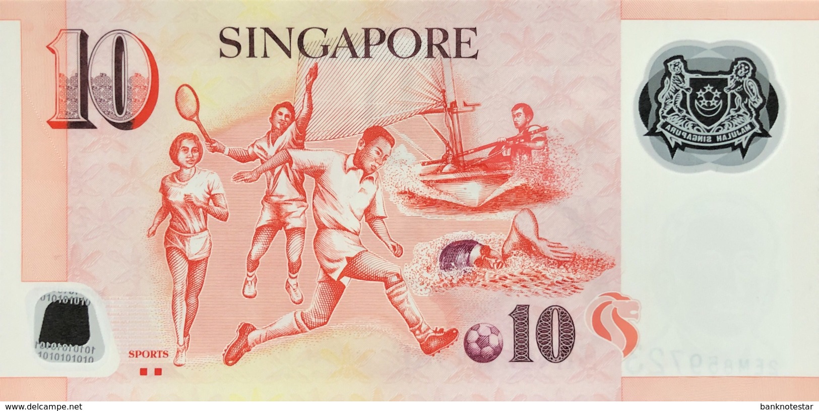 Singapore 10 Dollars, P-48c (2005) - UNC - Singapur