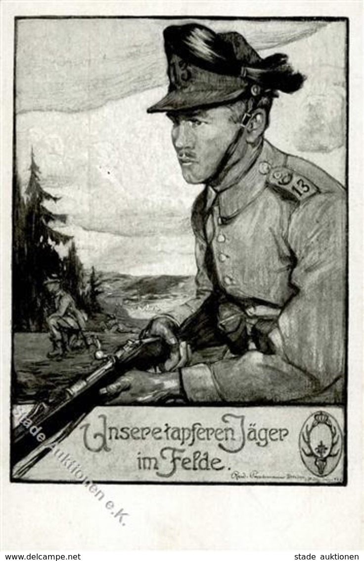 Regiment Dresden (O8000) Nr. 13 2. Sächs. Jäger Bataillon 1916 I-II - Reggimenti