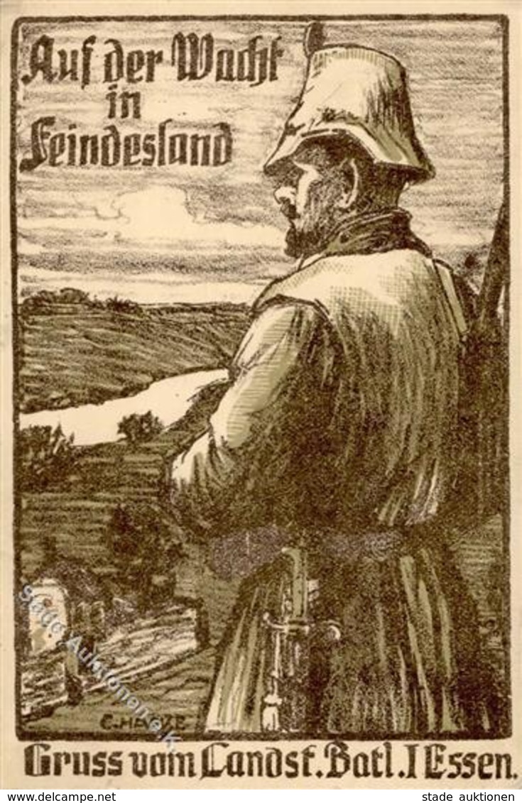 Regiment Essen (4300) Landsturm Bat. I.  1914 I-II - Regimente