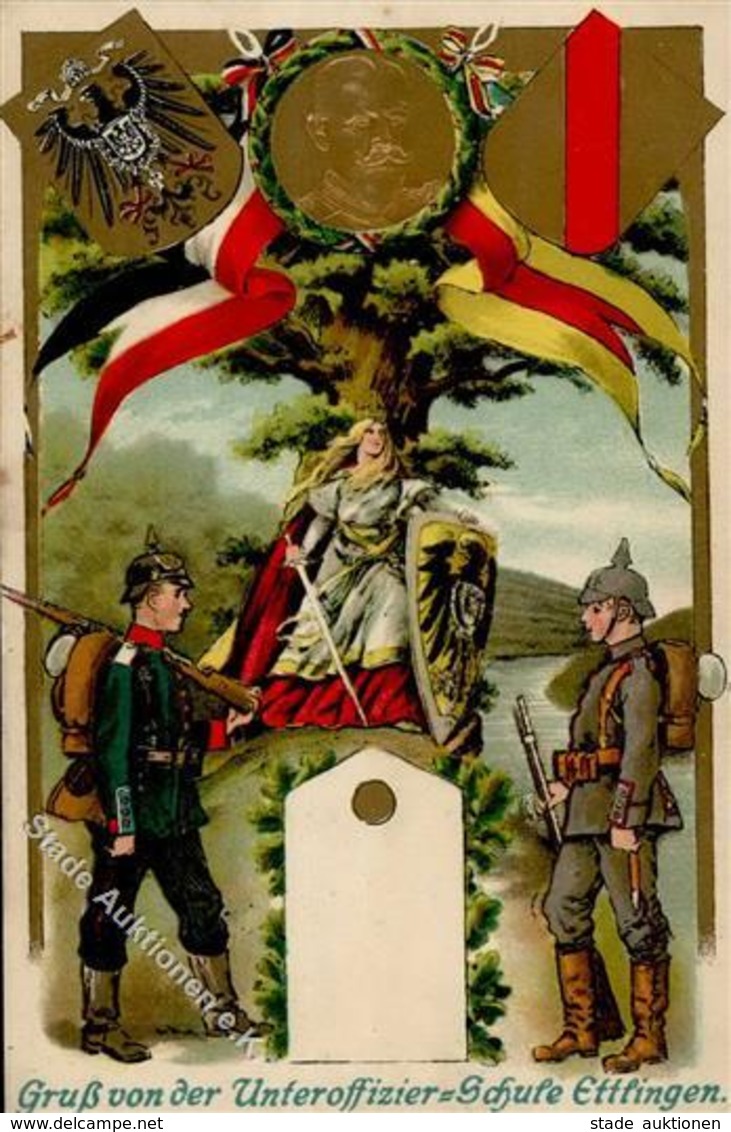 Regiment Ettlingen (7505) Unteroffizier Schule  1914 I-II - Reggimenti