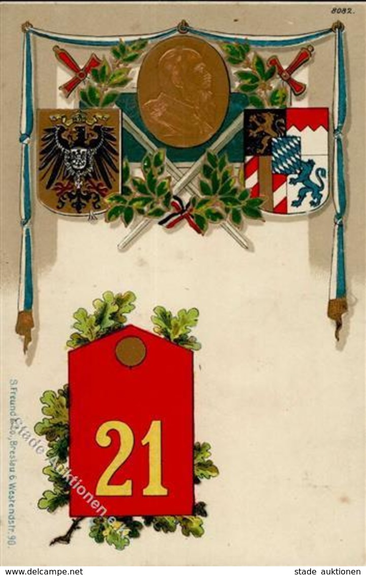 Regiment Fürth (8510) Nr. 21 Infant. Regt. 1910 I-II - Reggimenti