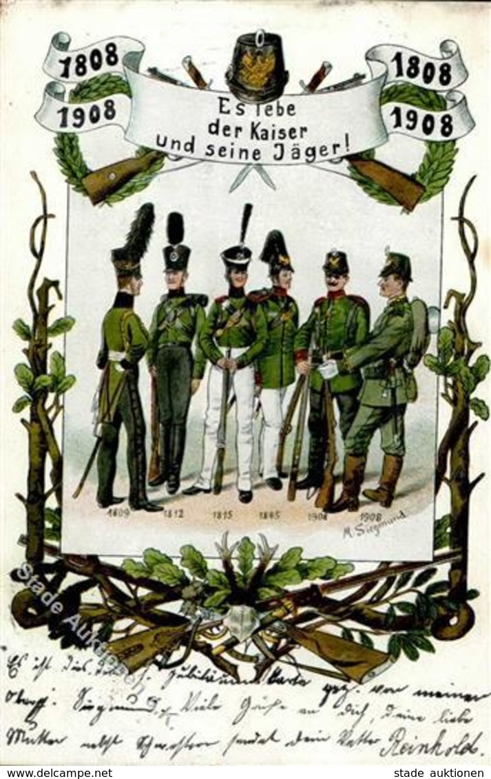 Regiment Hirschberg Im Riesengebirge Jäger 1908 I-II - Regimente