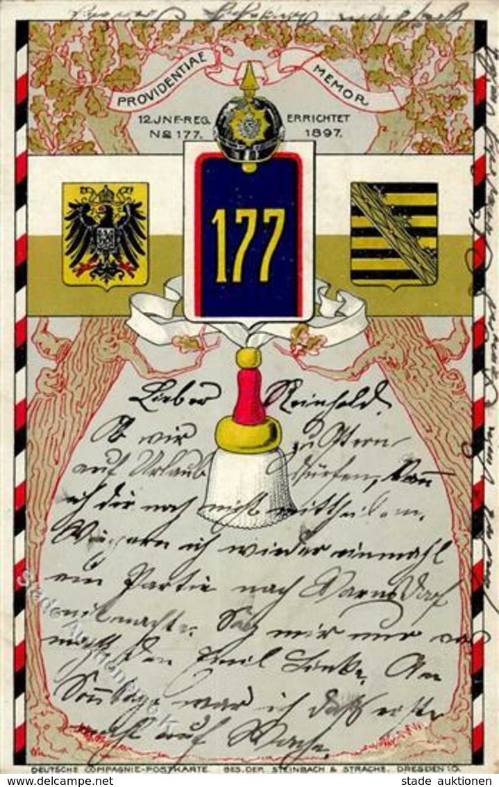 Regiment Königstein (O8305) Nr. 177 Infant. Regt. 190 I-II - Regimente