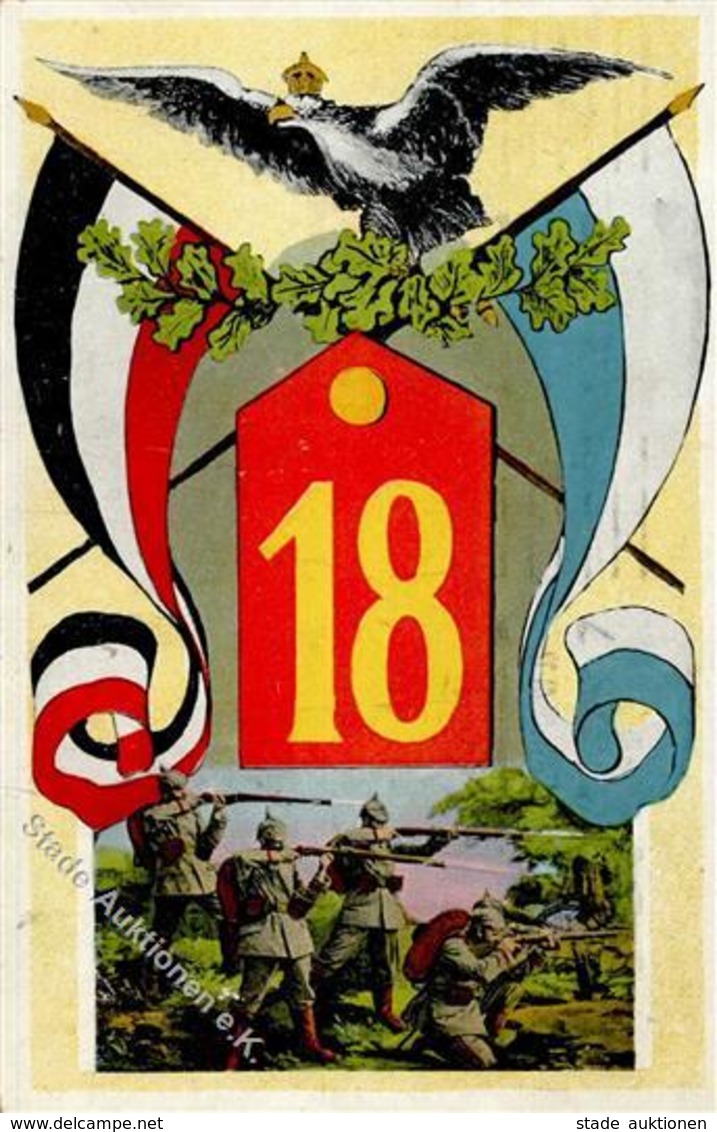 Regiment Landau (6740) Nr. 18 Infant. Regt. 1918 I-II - Regimente
