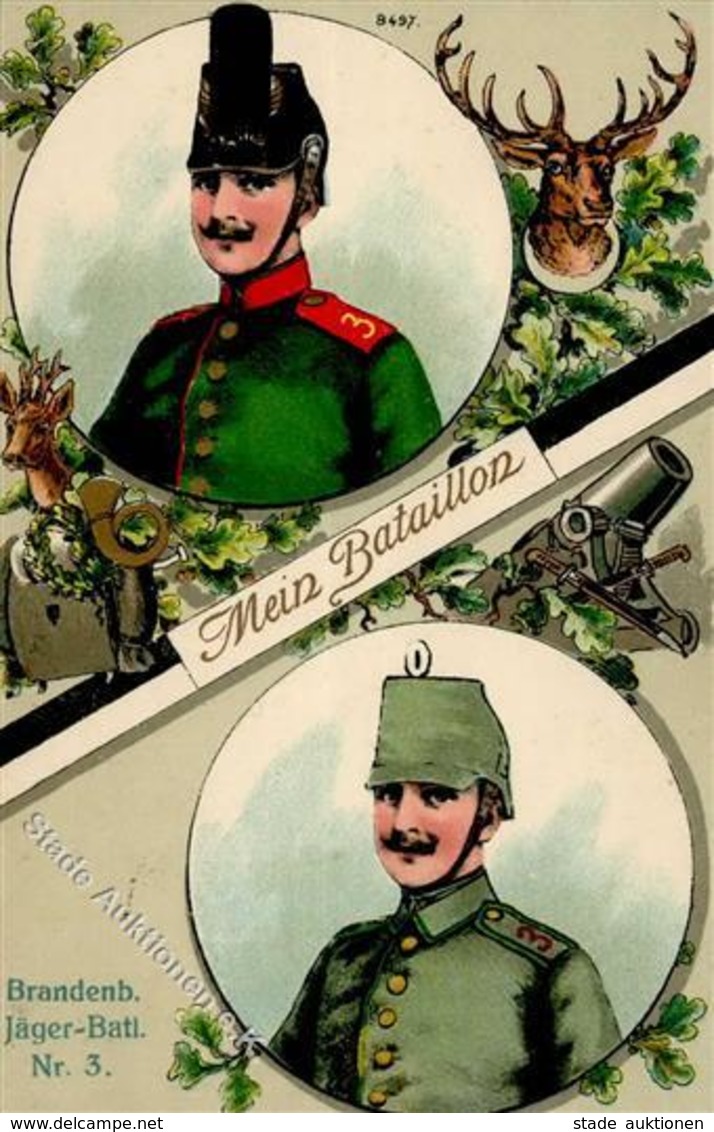 Regiment Lübben (O7550) Nr. 3 Brandenb. Jäger Bataillon 1915 I-II - Regiments