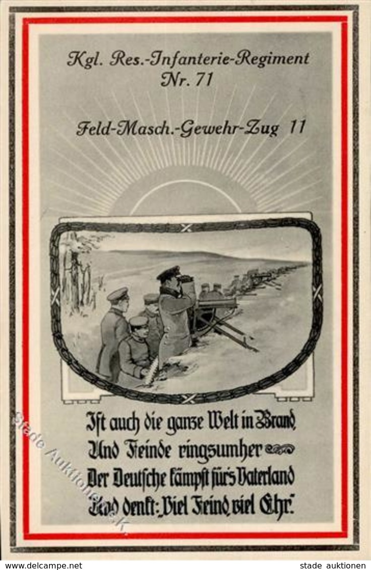 Regiment Meiningen (O6100) Nr. 71 Reserve Infant. Regt. 1915 I-II - Regimente