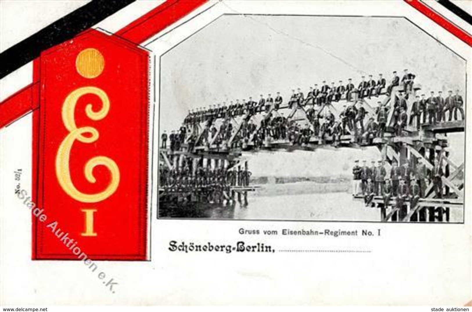 Regiment Schöneberg Nr. 1 Eisenbahn Regt. II (Querbug) Chemin De Fer - Regimente