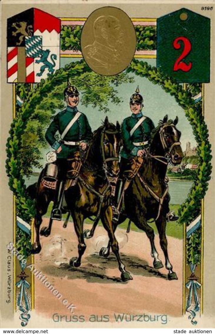 Regiment Würzburg (8700) Nr. 2 Infant. Regt. 1911 I-II - Regimente