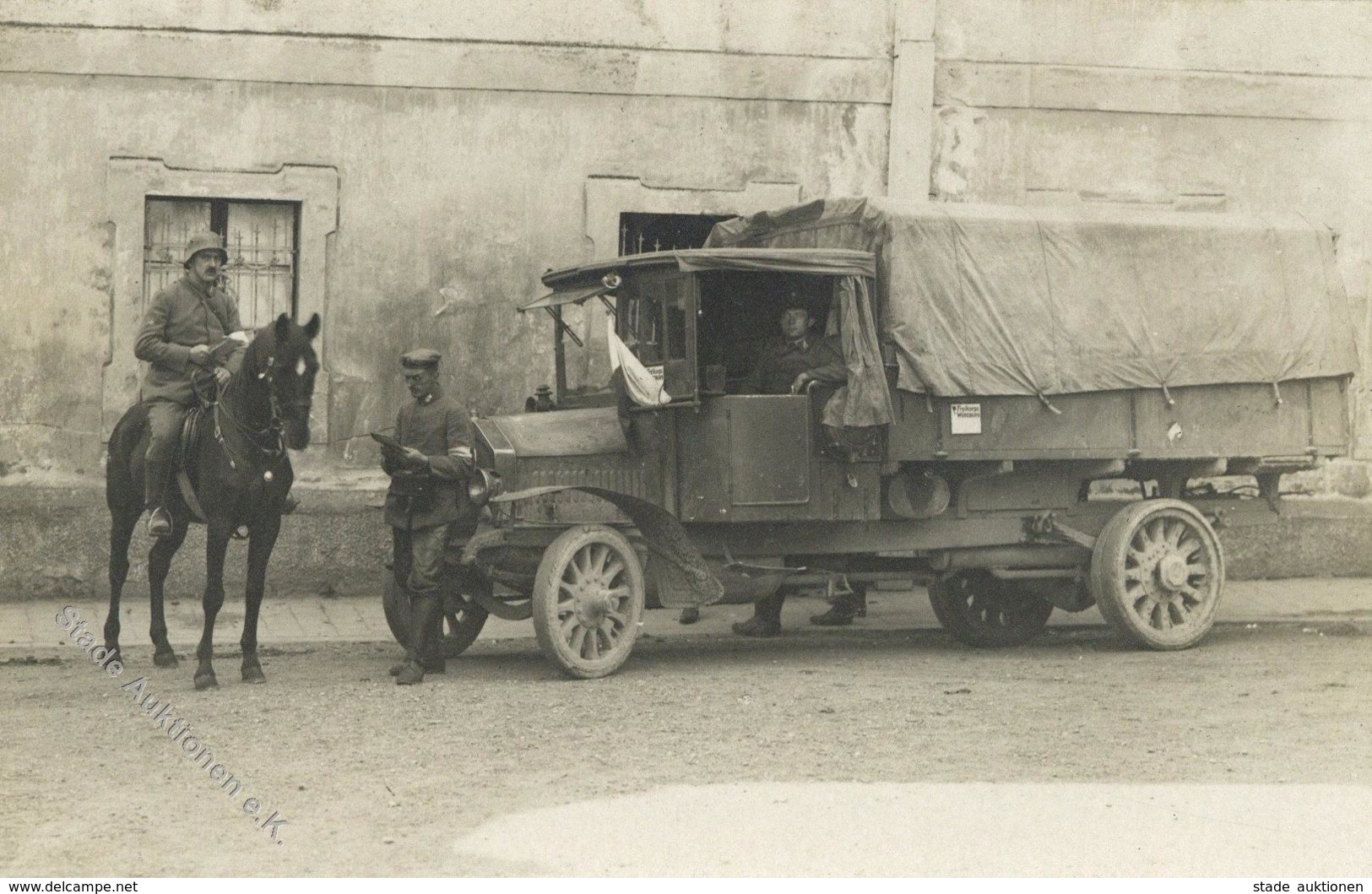 FREIKORPS WÜRZBURG LKW Mit Aufschrift I-II - Geschichte