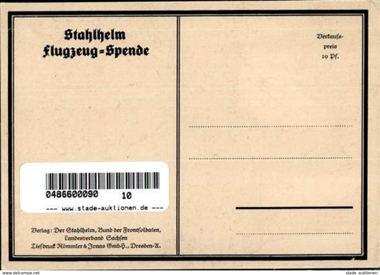 Weimarer Republik Flieger Staffel Baustein Stahlhelm Flugzeug Spende  Künstlerkarte I-II Aviation - Geschichte