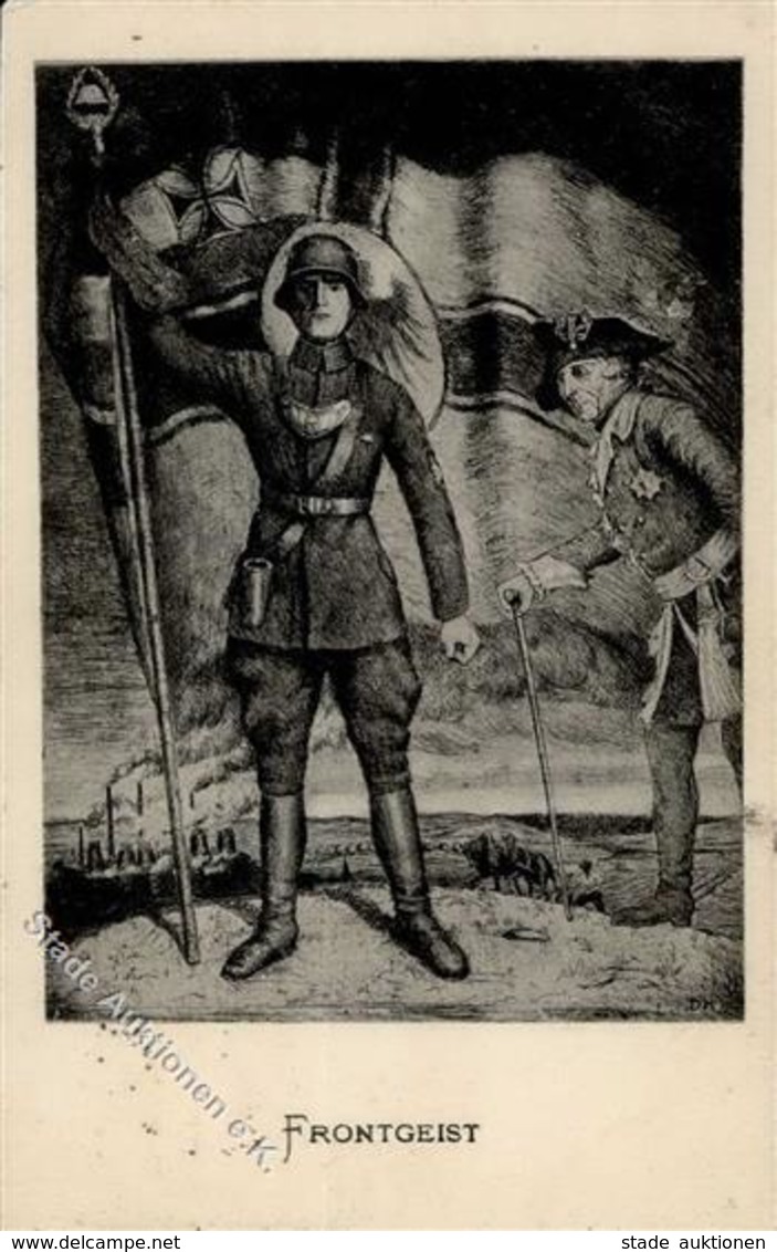 Weimarer Republik Frontgeist Der Alte Fritz I-II (fleckig) - Geschichte