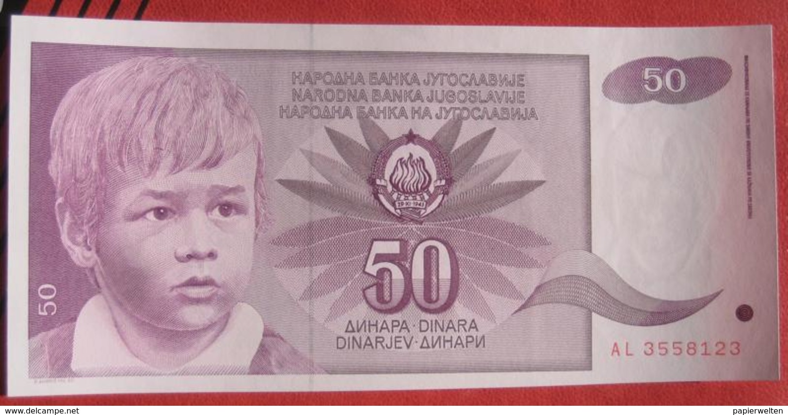 50 Dinara 1990 (WPM 104) - Yugoslavia