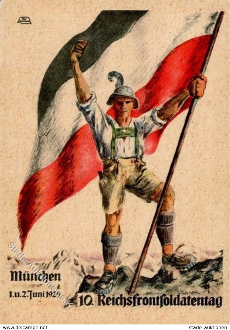 Weimarer Republik München (8000) 10. Reichsfrontsoldatentag I-II - Histoire