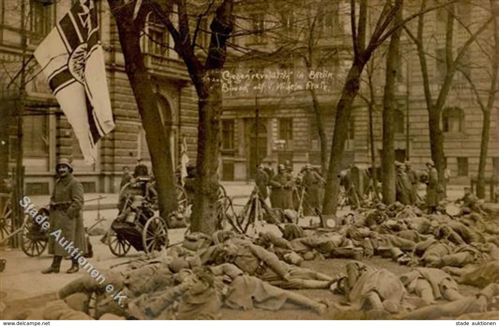 REVOLUTION BERLIN 1919 - GEGENREVOLUTION März 1920 - Biwak Auf Dem Wilhelm Platz I-II - Guerre