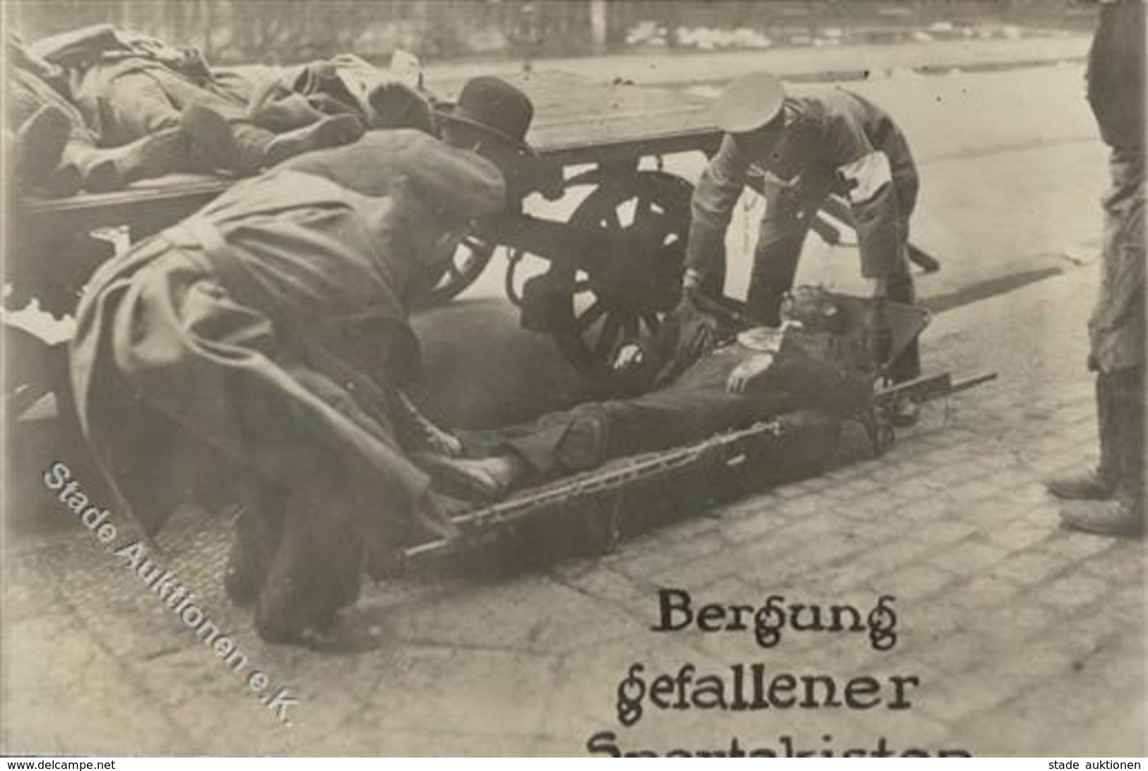 REVOLUTION MÜNCHEN 1919 - Bergung Gefallener SPARTAKISTEN (keine Ak) II - Warships
