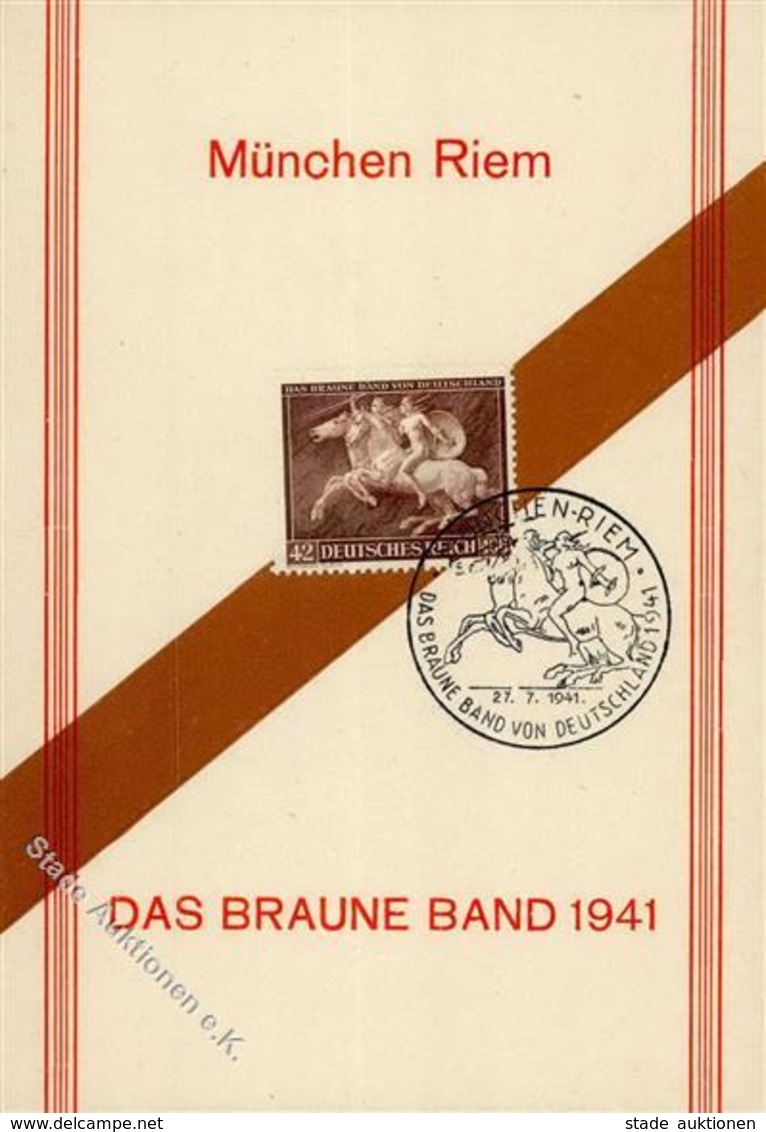 NS-GEDENKBLATT WK II - MÜNCHEN Das BRAUNE BAND 1941 S-o I - War 1939-45