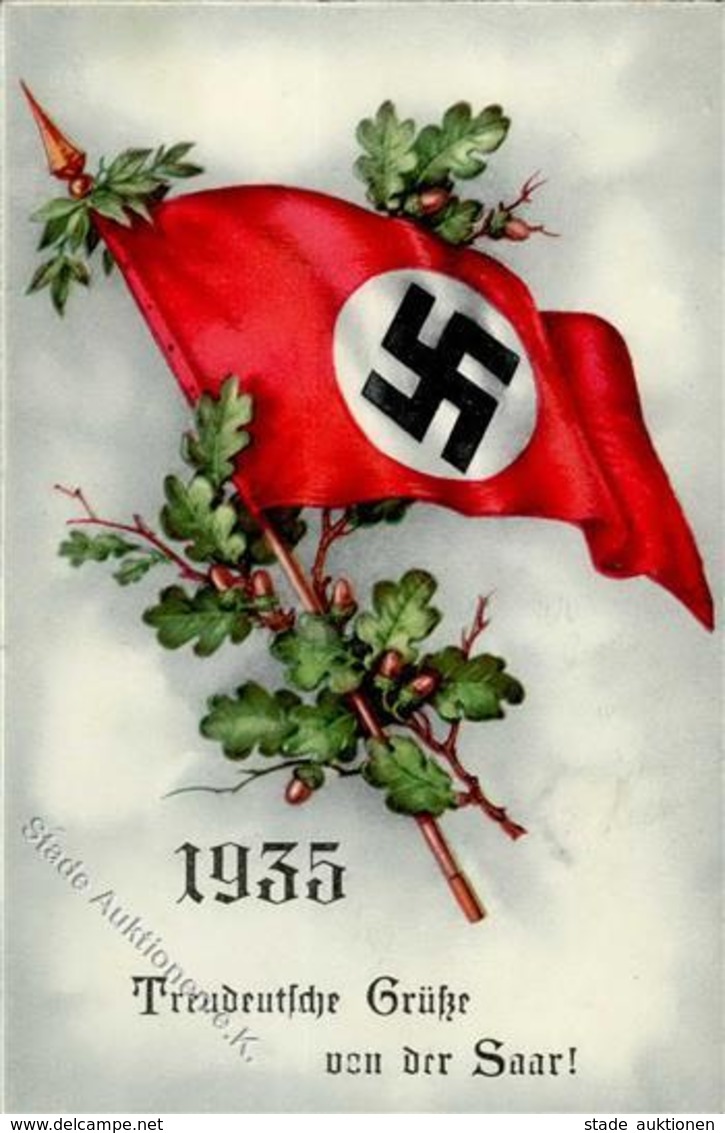 Saarabstimmung WK II Treudeutsche Grüße I-II - Weltkrieg 1939-45