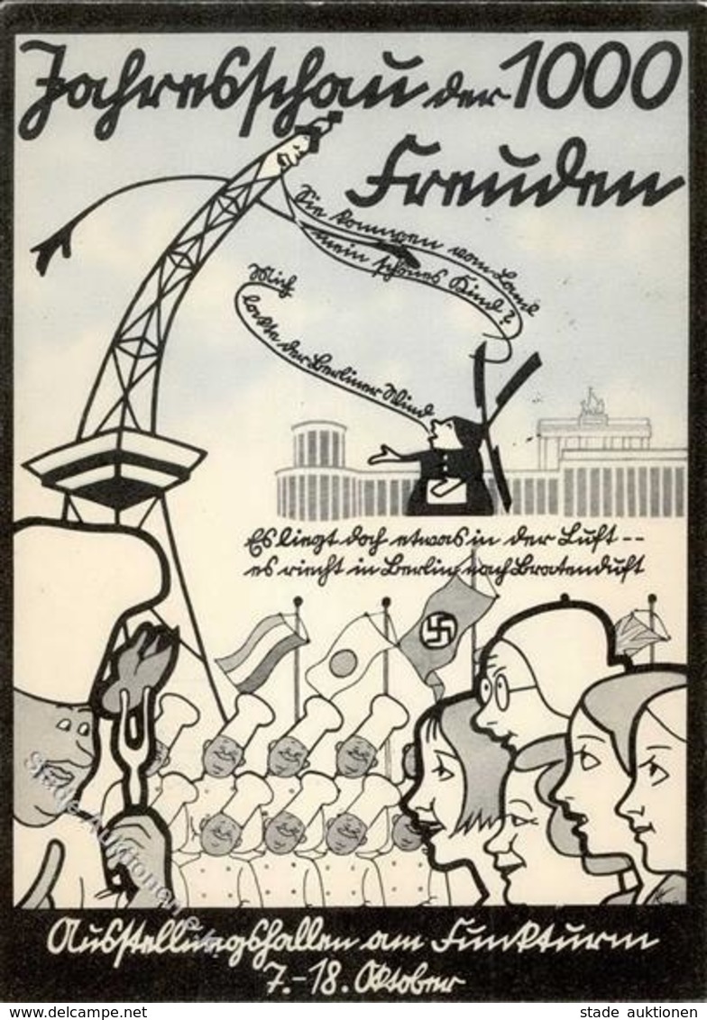 Propaganda WK I Berlin (1000) Jahreschau Der 1000 Freuden I-II - Guerra 1939-45