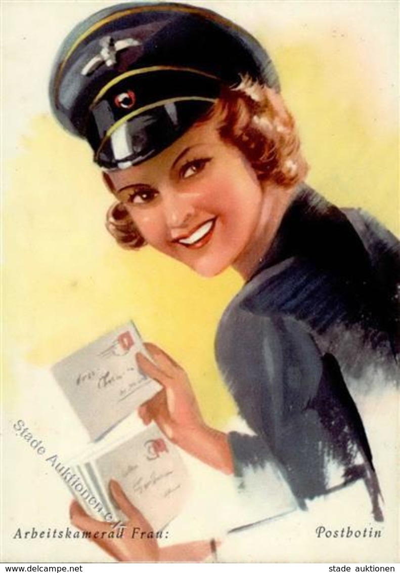 Propaganda WK II - Arbeitskamerad FRAU - POSTBOTIN I (Vivil) - Weltkrieg 1939-45