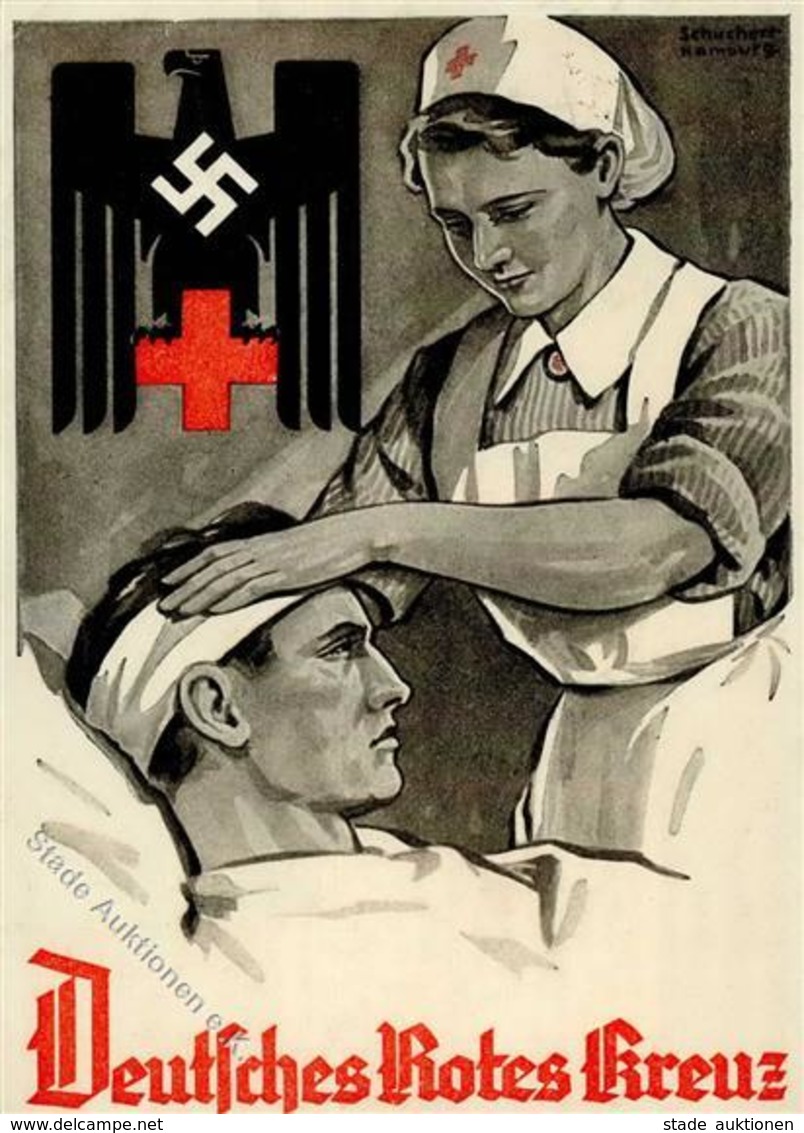 Propaganda WK II - DEUTSCHES ROTES KREUZ - Propaganda-Woche 1941 Sign. Künstlerkarte I - Guerra 1939-45