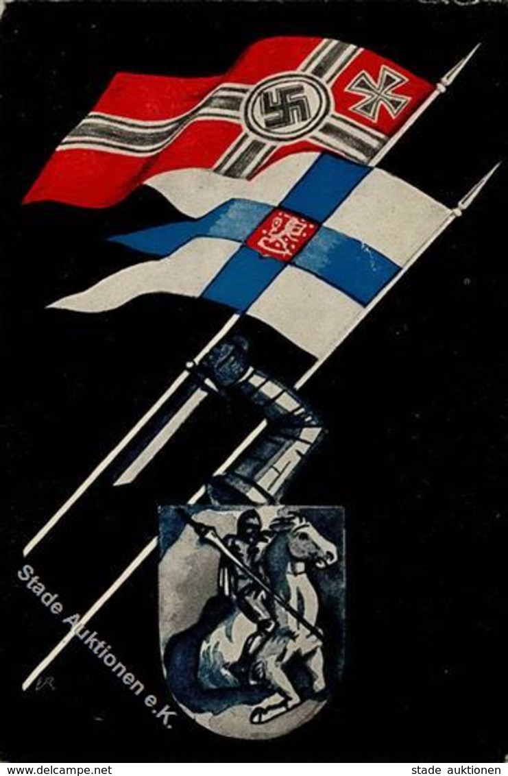 Propaganda WK II - DEUTSCHLAND-FINNLAND I-II (Randmängel) - Weltkrieg 1939-45