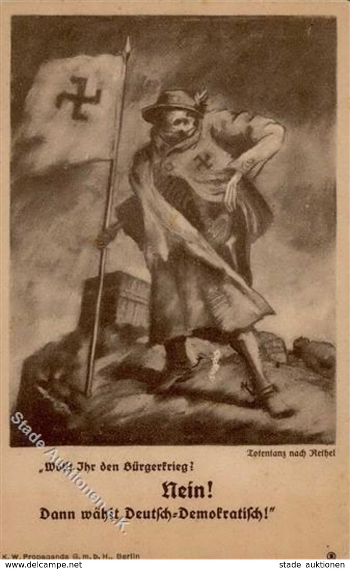 Propaganda WK II - Propaganda Berlin - HAKENKREUZ - Totentanz Nach Rethel I - Weltkrieg 1939-45