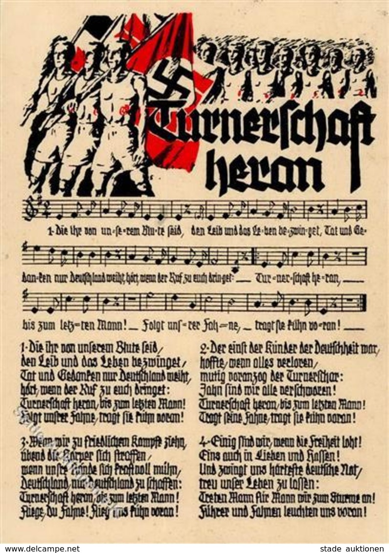 Propaganda WK II - TURNERTUM Im LIED - Turnerschaft Heran! I - Weltkrieg 1939-45