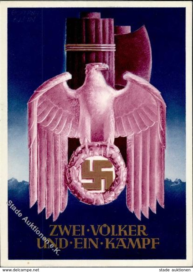 Propaganda WK II - ZWEI VÖLKER - EIN KAMPF PH Kl. 3 I - War 1939-45