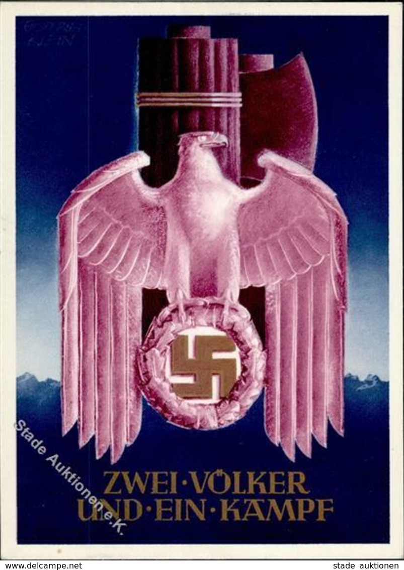 Propaganda WK II - ZWEI VÖLKER - EIN KAMPF PH Kl. 3 I - Weltkrieg 1939-45