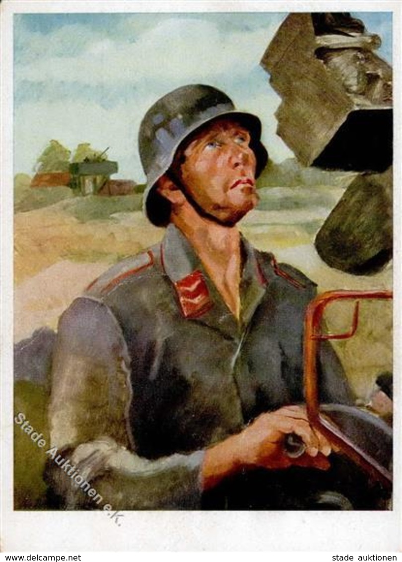 Propaganda WK II Ausstellung Des Luftgaukommandos VI Ziel Im Visier Sign. Imkamp, Wilhelm Künstlerkarte I-II Expo - War 1939-45