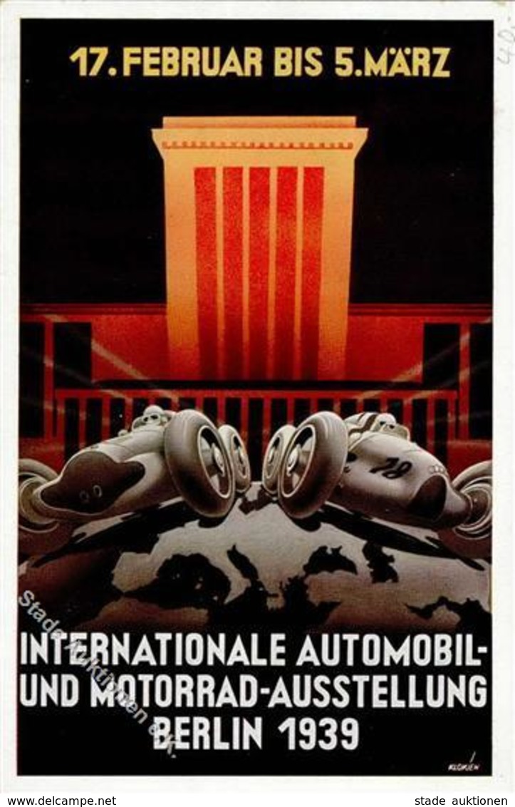 Propaganda WK II Berlin Mitte (1000) Int. Automobil U. Motorrad Ausstellung  I-II Expo - Weltkrieg 1939-45