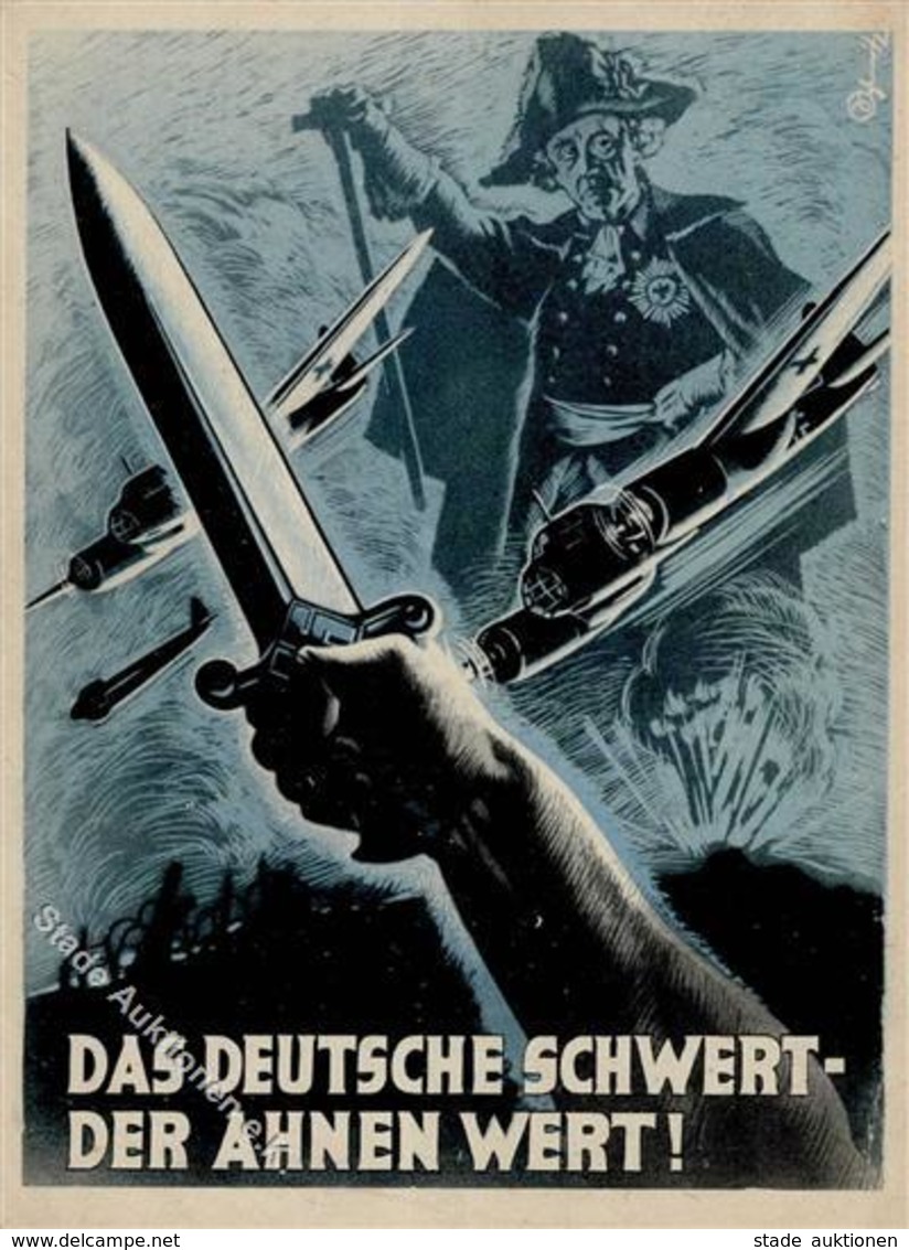 Propaganda WK II Das Deutsche Schwert Der Ahnen Wert I-II (Stauchung) - Weltkrieg 1939-45