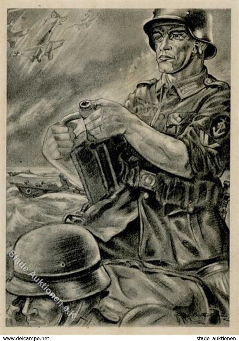 Propaganda WK II Der Sturmbootfahrer Künstlerkarte I-II - Weltkrieg 1939-45