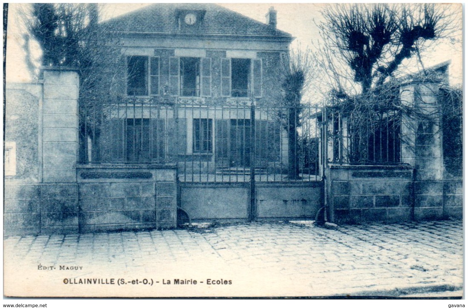 91 OLLAINVILLE - La Mairie - Ecoles - Autres & Non Classés