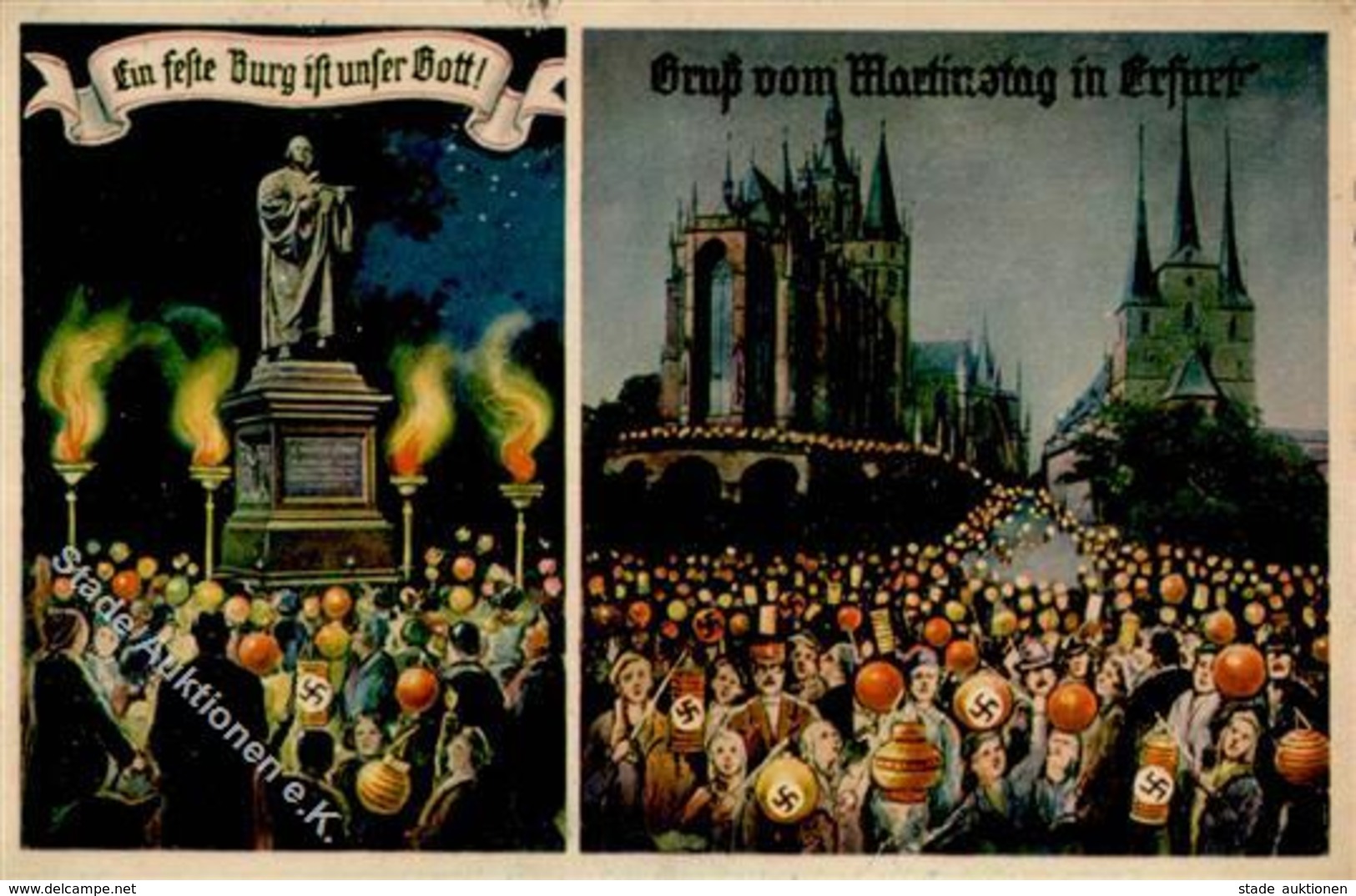 Propaganda WK II Erfurt (O5000) Lampion Umzug I-II - Weltkrieg 1939-45