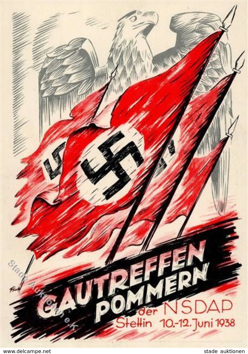 Propaganda WK II Gautreffen Pommern I-II - Weltkrieg 1939-45