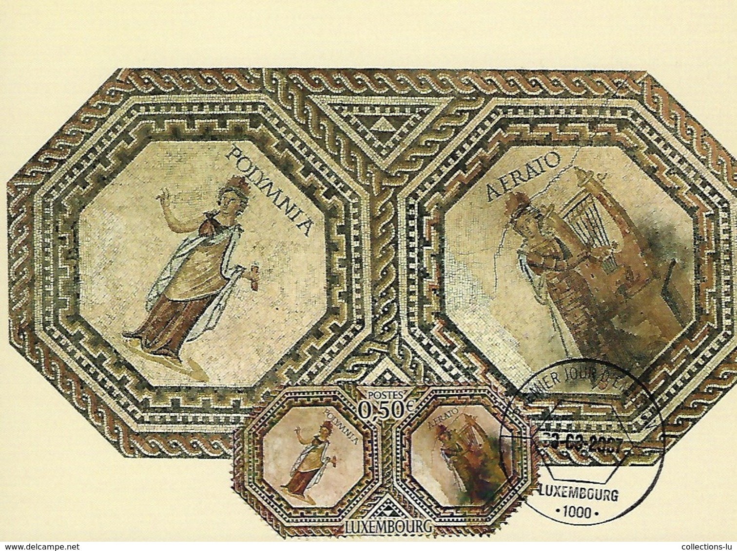 3.9.2007  -  Mosaique De Vichten  Musée National D'Histoire Et D' Art,Luxembourg - Maximum Cards