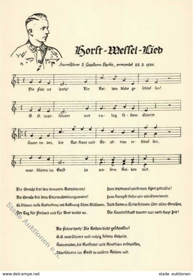 HORST WESSEL WK II - Horst-Wessel-Lied I - Guerre 1939-45