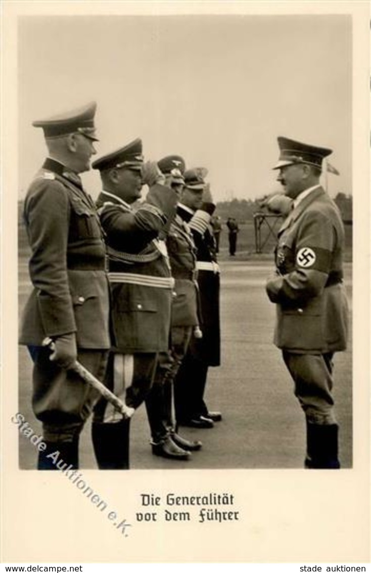 Hitler Die Generalität WK II PH 759 Foto AK I-II - Guerra 1939-45