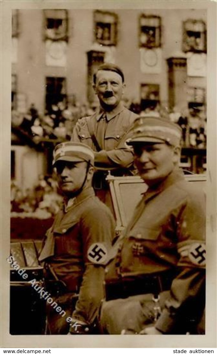 Hitler Göring WK II Foto AK I-II (Klebereste RS) - Weltkrieg 1939-45