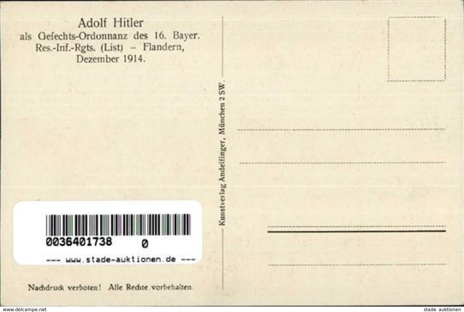 Hitler Im Felde WK I I-II - Guerra 1939-45