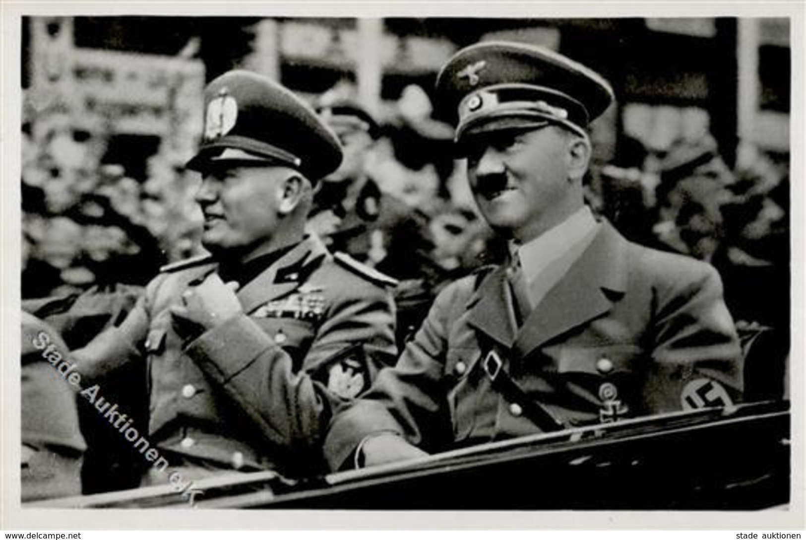 Hitler Mussolini WK II   Foto AK I-II - Weltkrieg 1939-45