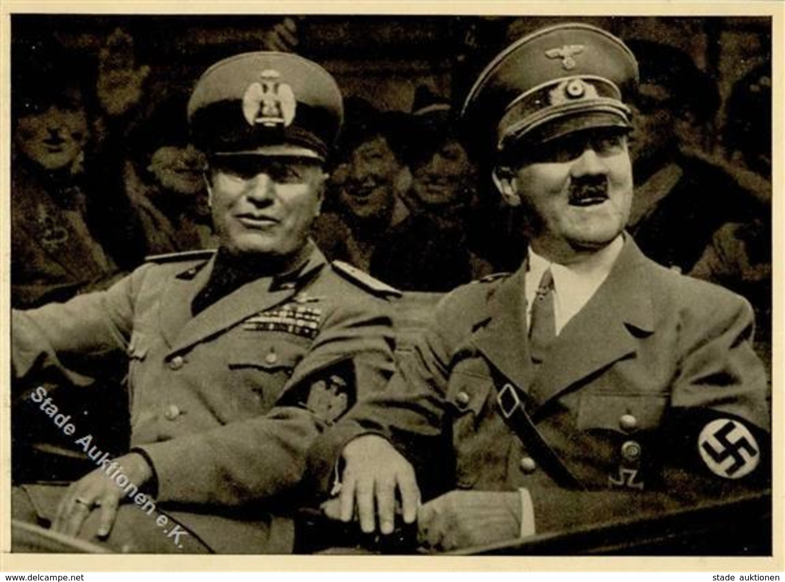Hitler Mussolini WK II  I-II - Guerre 1939-45