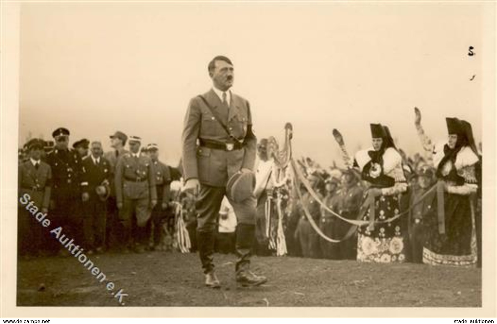 HITLER WK II - Foto-Ak Mit Goebbels (Erntedank) I - Guerra 1939-45