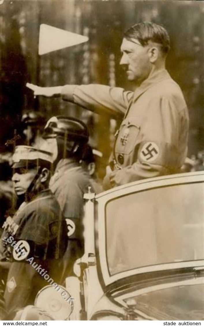 HITLER WK II - Seltene Foto-Ak -Hitler Im Auto- (vermutlich RP Nürnberg) I - Guerra 1939-45