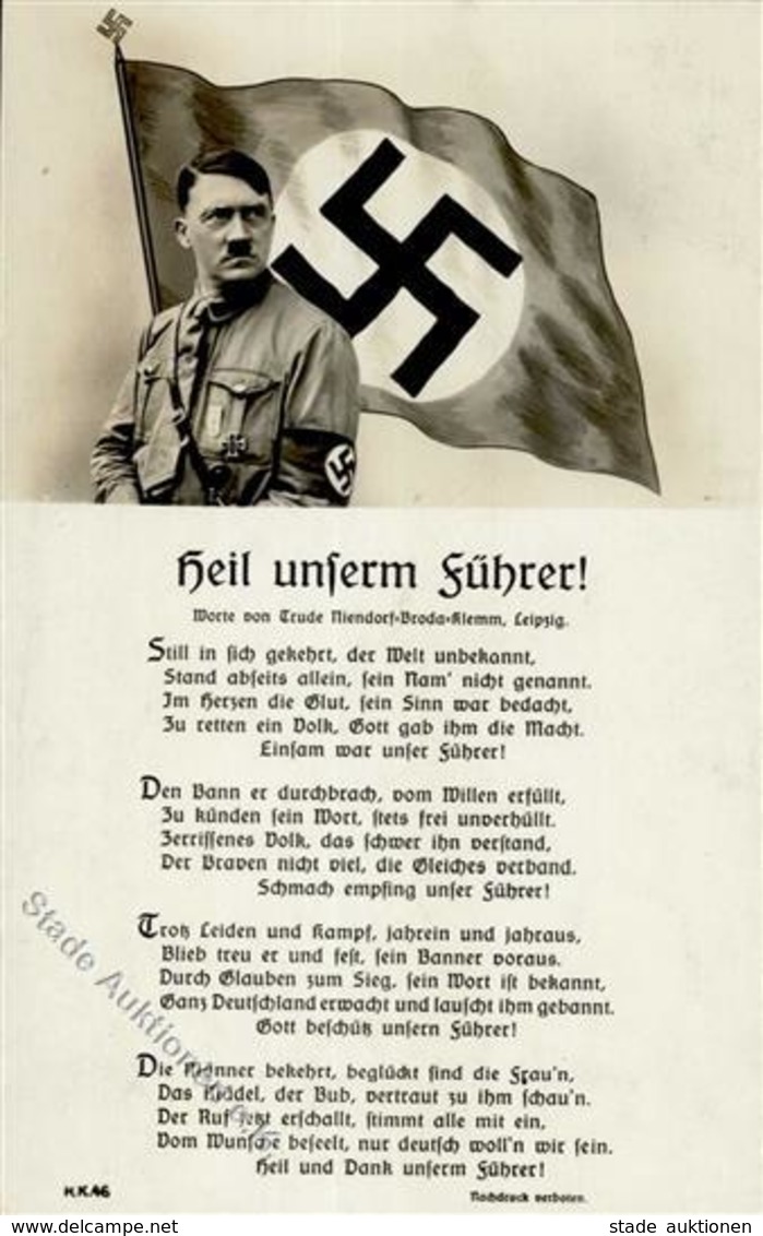 Hitler WK II Heil Unserm Führer I-II - Guerre 1939-45
