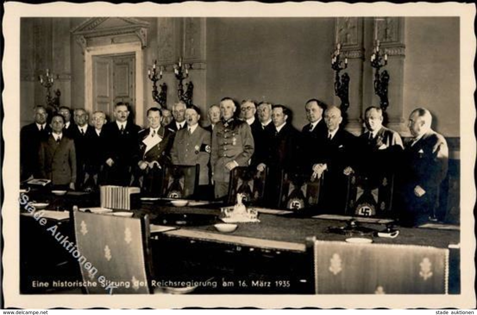 Hitler WK II Historische Sitzung Der Reichsregierung PH 626 Foto AK I-II - Weltkrieg 1939-45