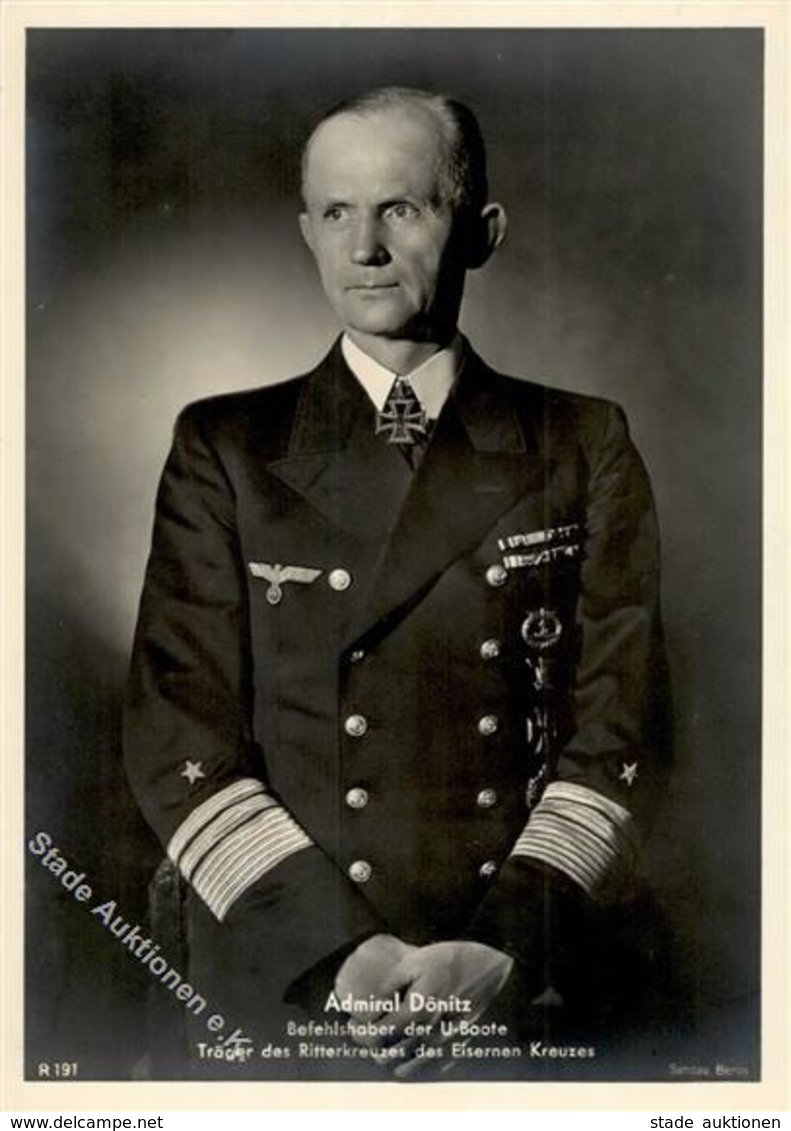 Ritterkreuzträger WK II Dönitz Admiral Foto AK I-II - War 1939-45