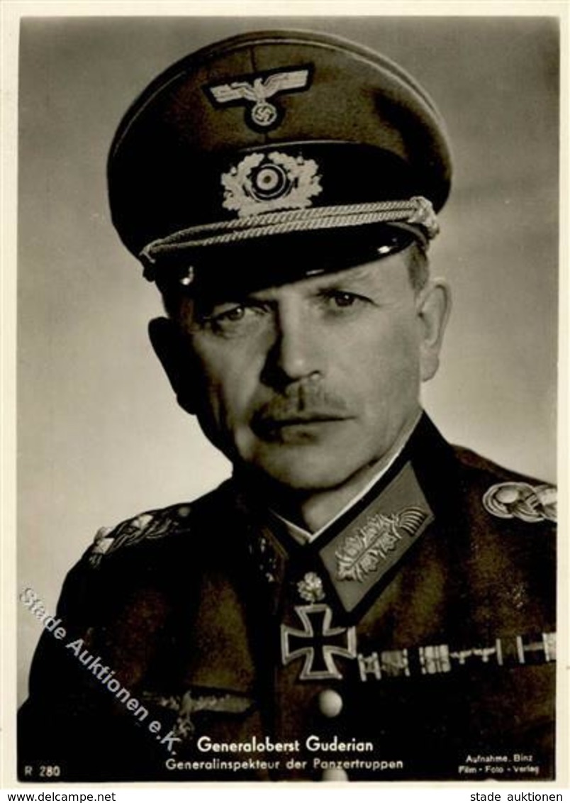 Ritterkreuzträger WK II Guderian Generaloberst Foto AK I-II - War 1939-45