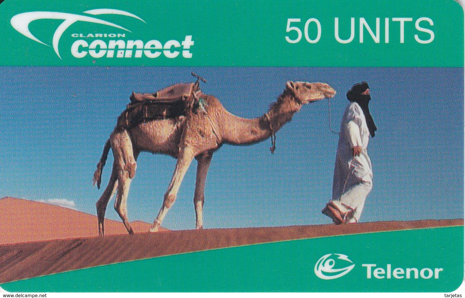 TARJETA DE NORUEGA DE UN CAMELLO (CAMEL) NUEVA-MINT - Norvège